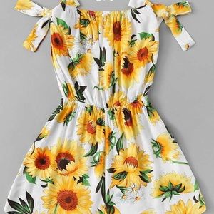 Floral Print Knot Romper